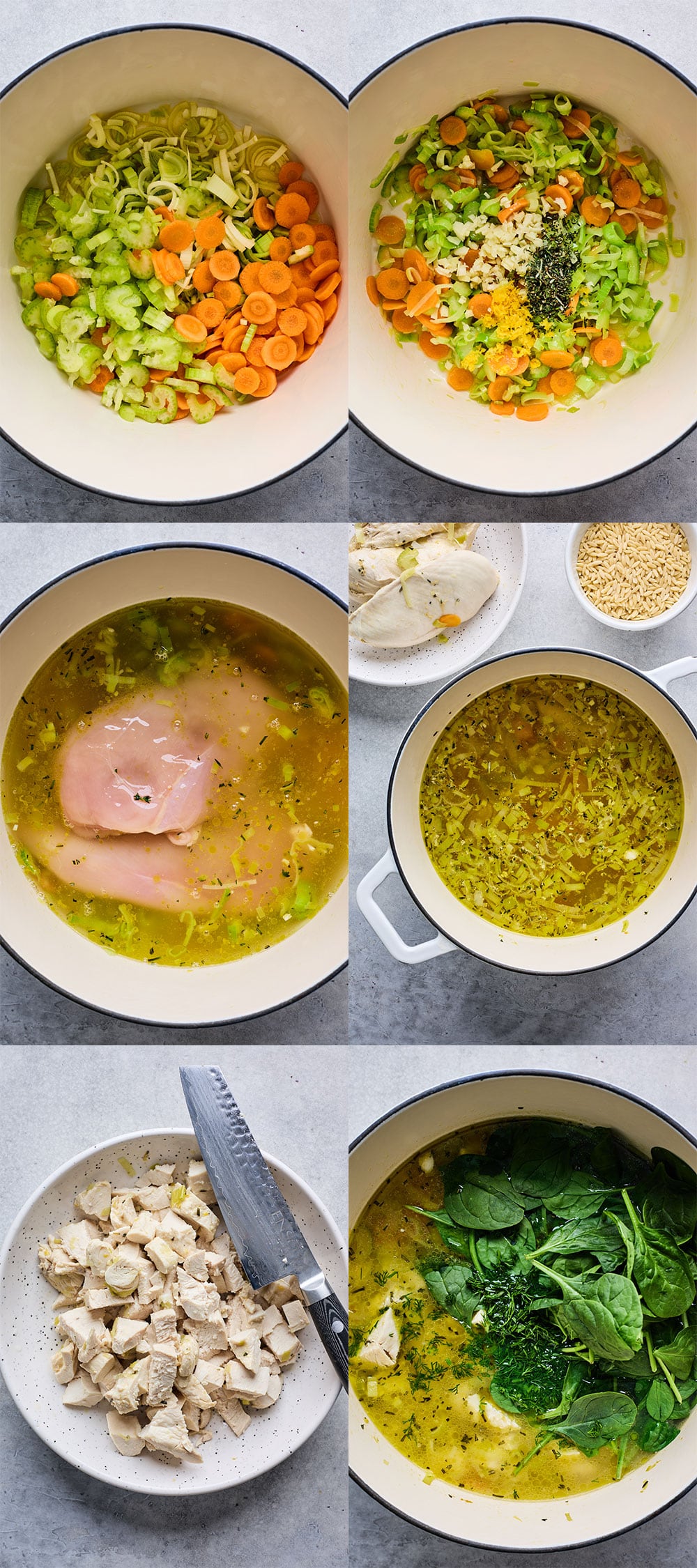 Lemon Chicken Orzo Soup