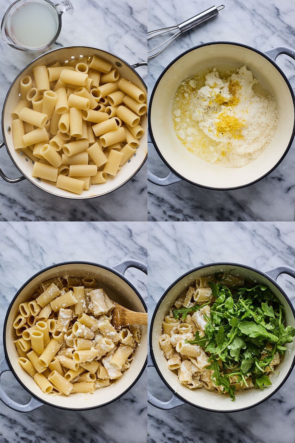 Lemon Ricotta Pasta With Arugula