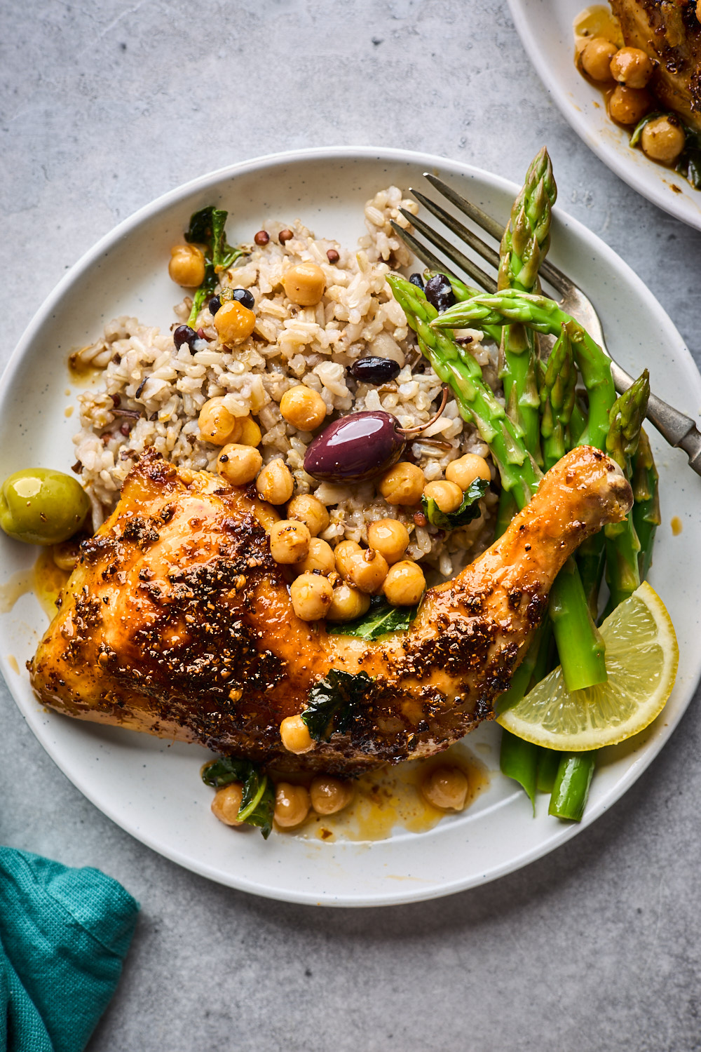 One Pan Baked Chicken With Chickpeas