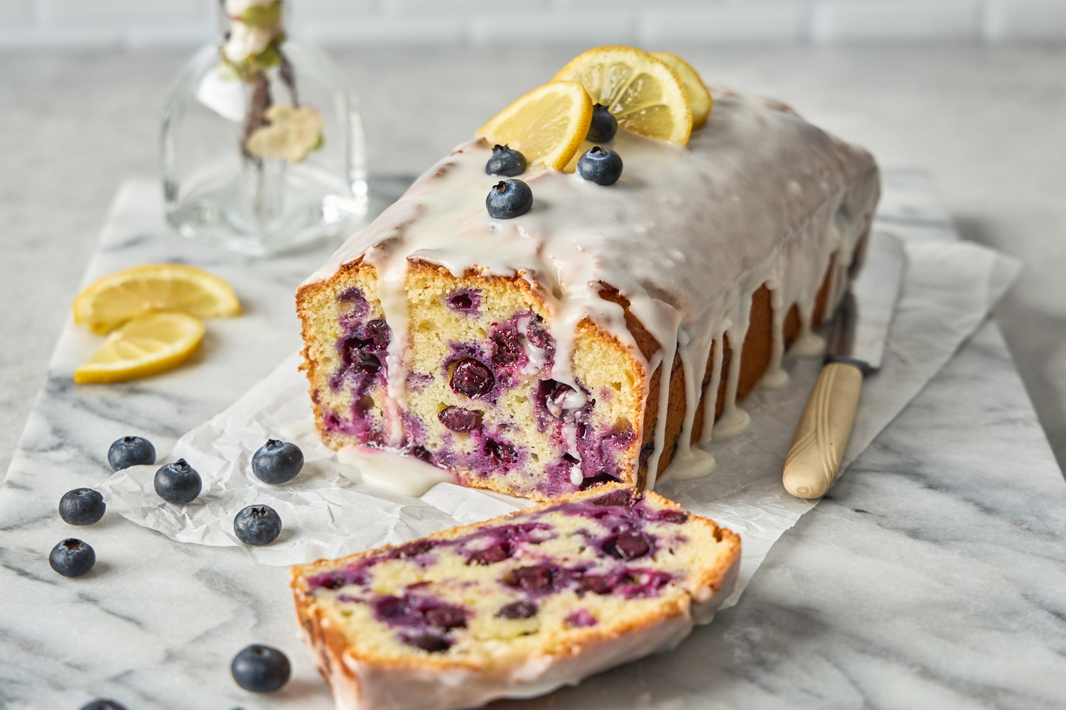 Blueberry Lemon Loaf Cake