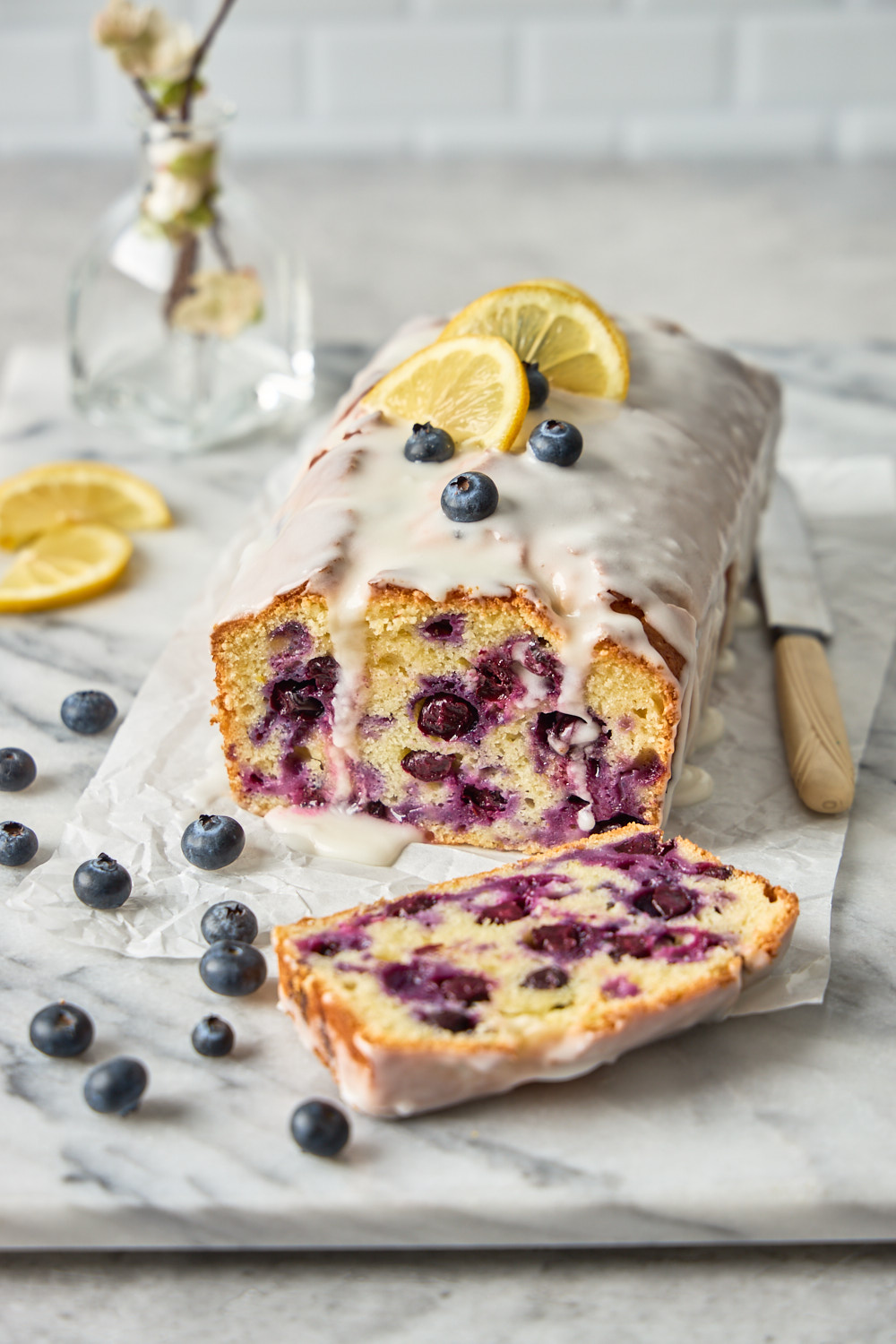 Blueberry Lemon Loaf Cake