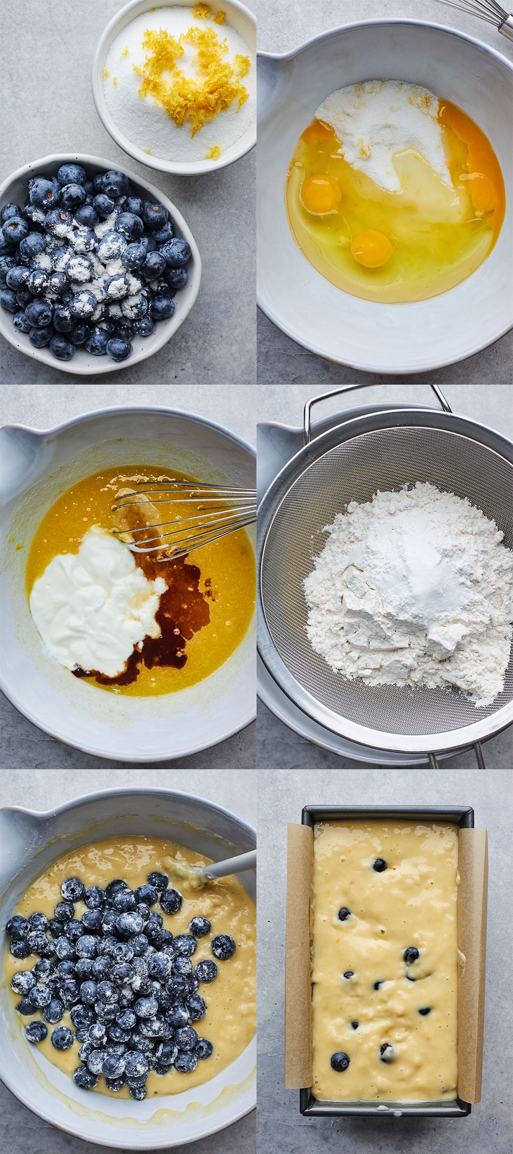 Blueberry Lemon Loaf Cake