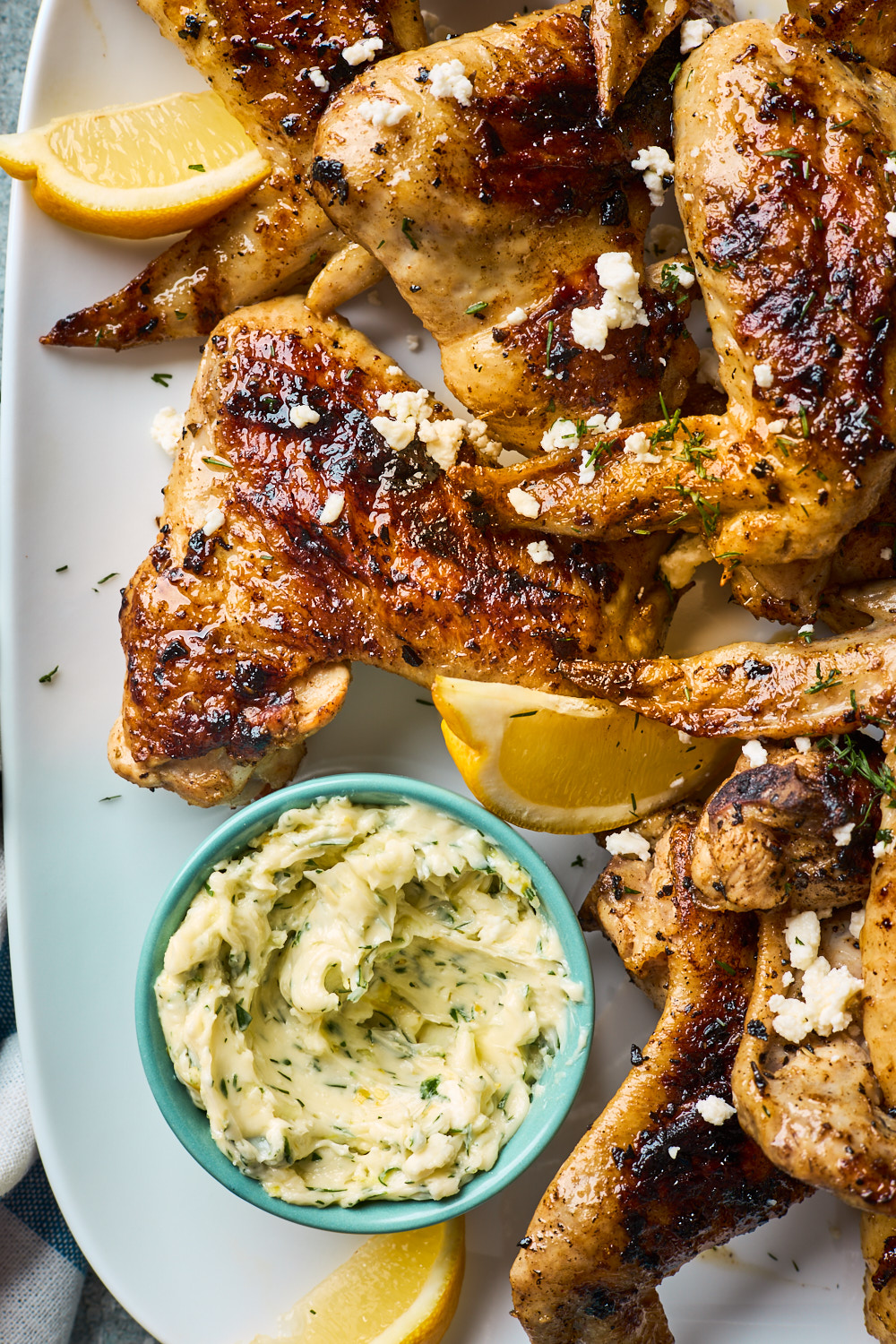 Greek Style Grilled Chicken Wings