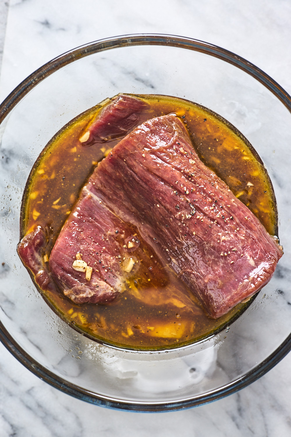 Flank Steak in a marinade