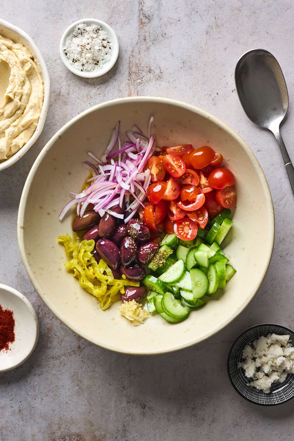 Greek Style Loaded Hummus