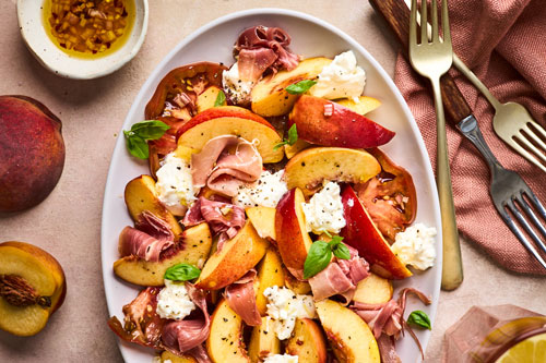 Peach and Tomato Salad