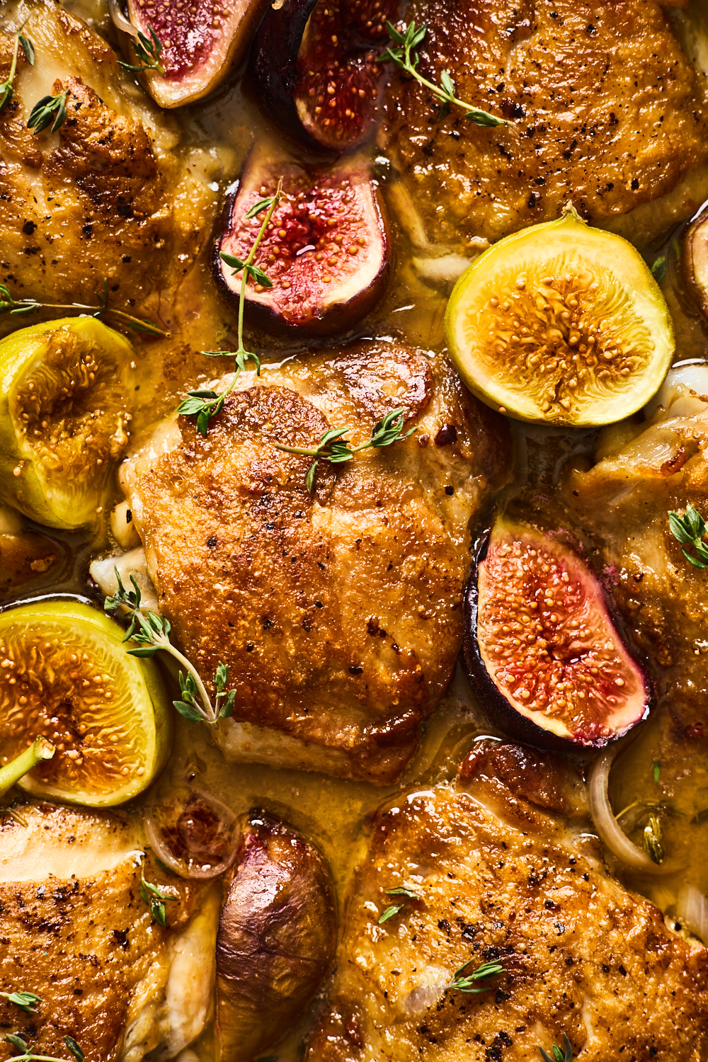 Skillet Balsamic Chicken With California Figs