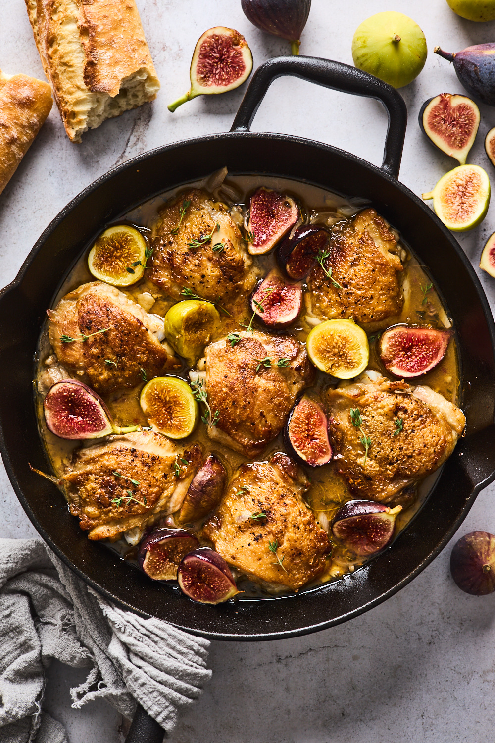 Skillet Balsamic Chicken With California Figs
