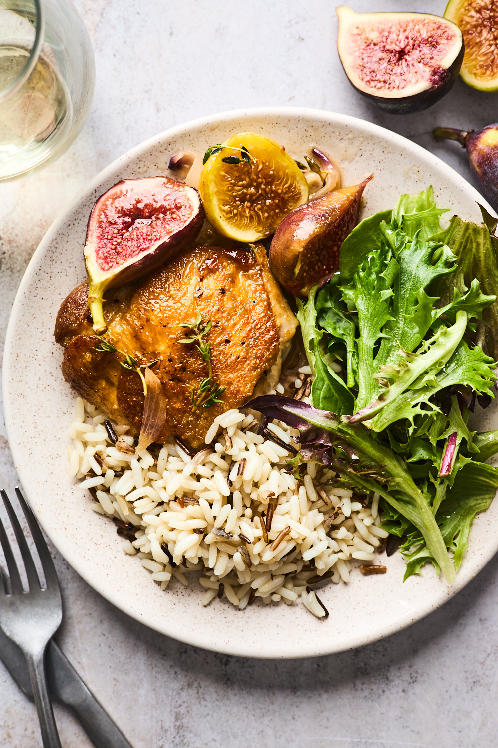 Skillet Balsamic Chicken With California Figs