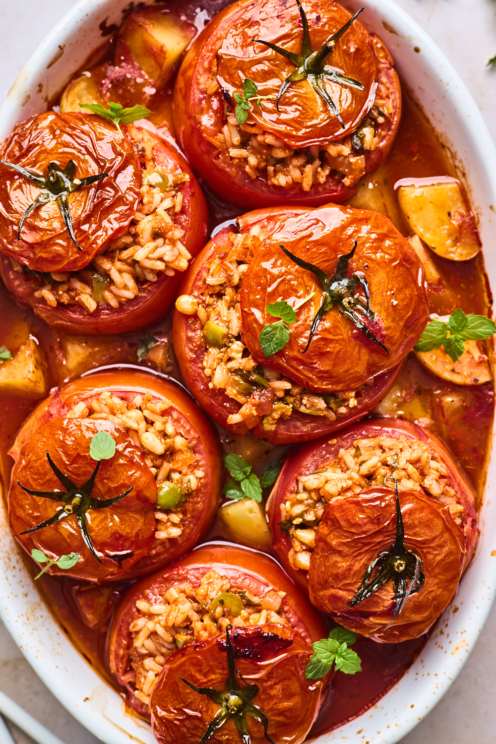 Greek Stuffed Tomatoes