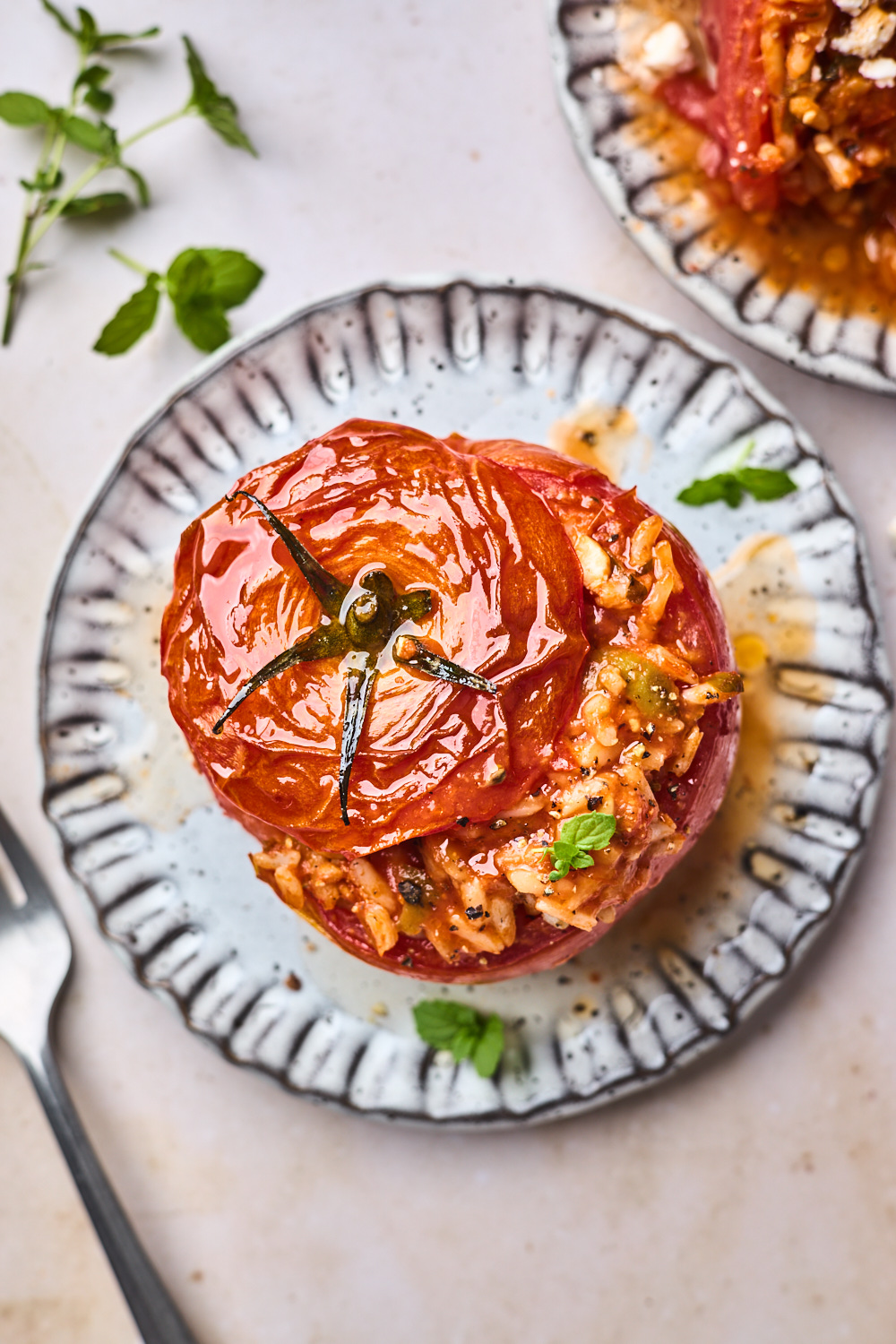 Greek Stuffed Tomatoes