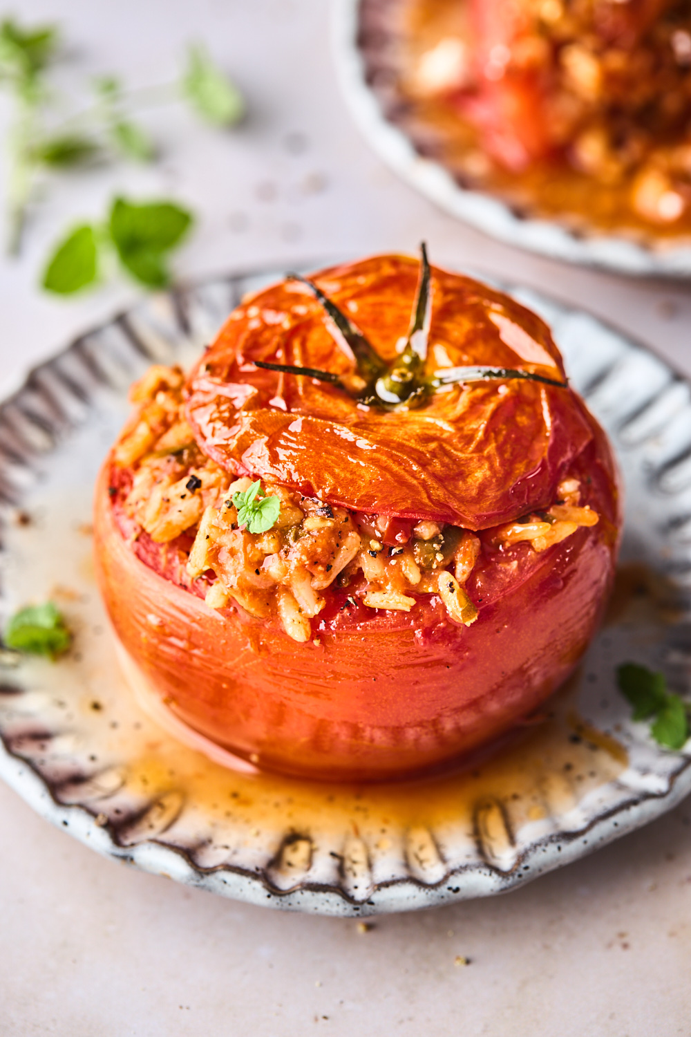 Greek Stuffed Tomatoes