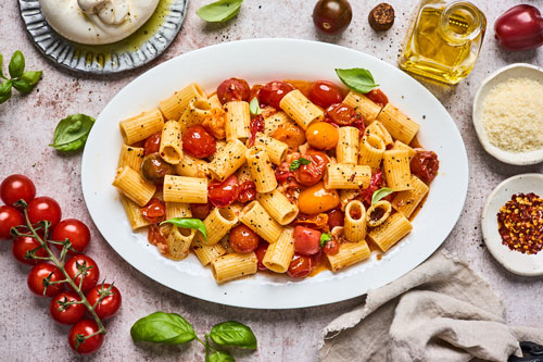 Burst Cherry Tomato Pasta