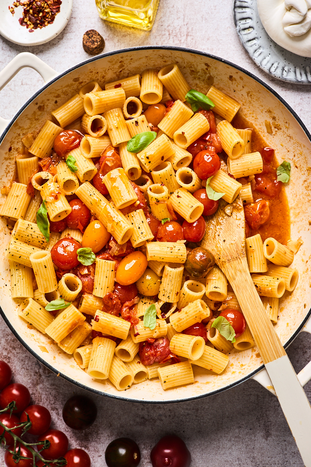 Burst Cherry Tomato Pasta