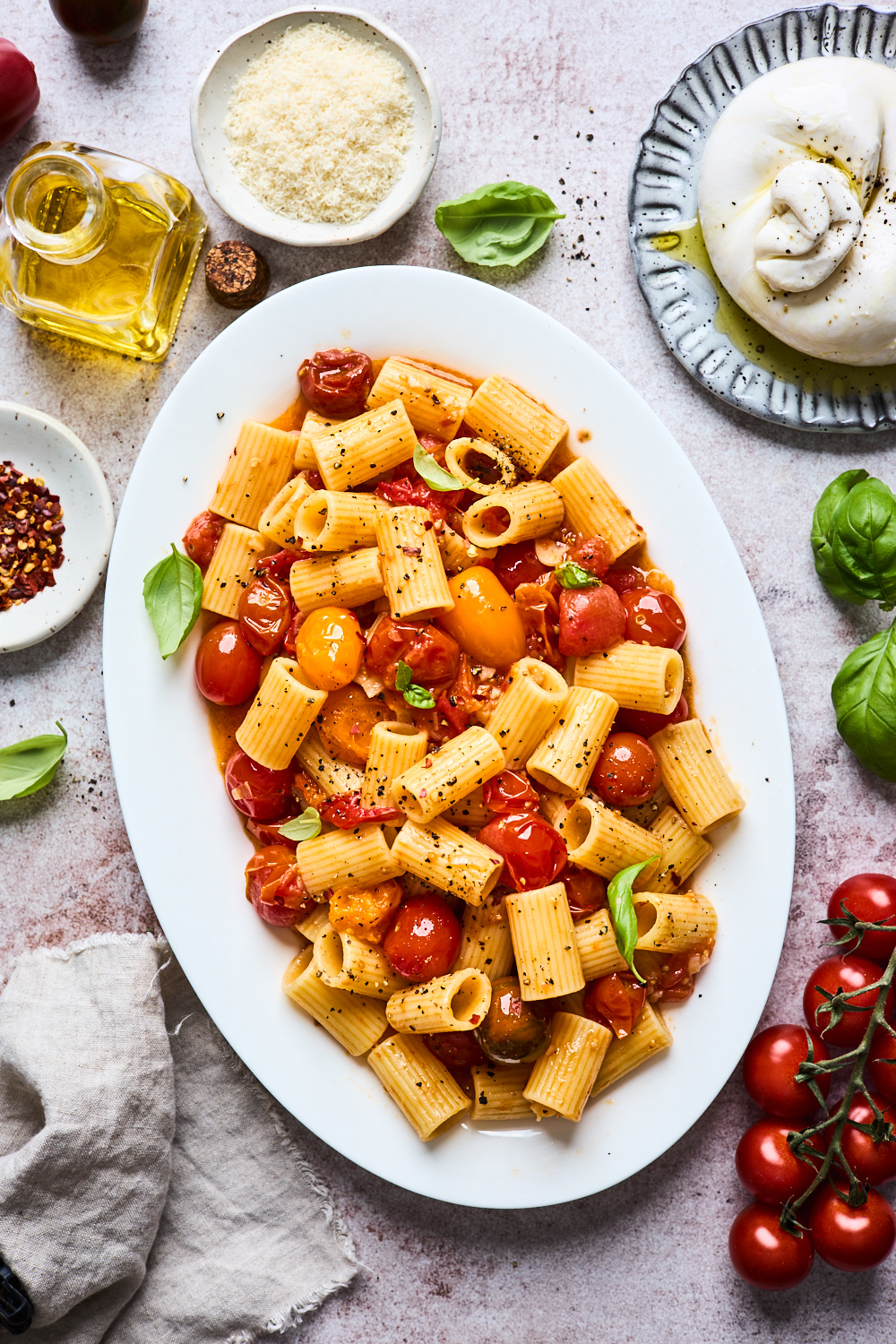 Burst Cherry Tomato Pasta