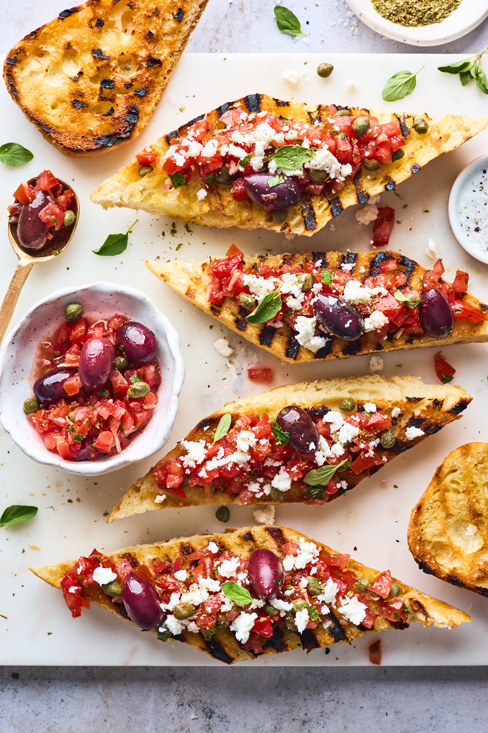 Greek Bruschetta With Grilled Bread