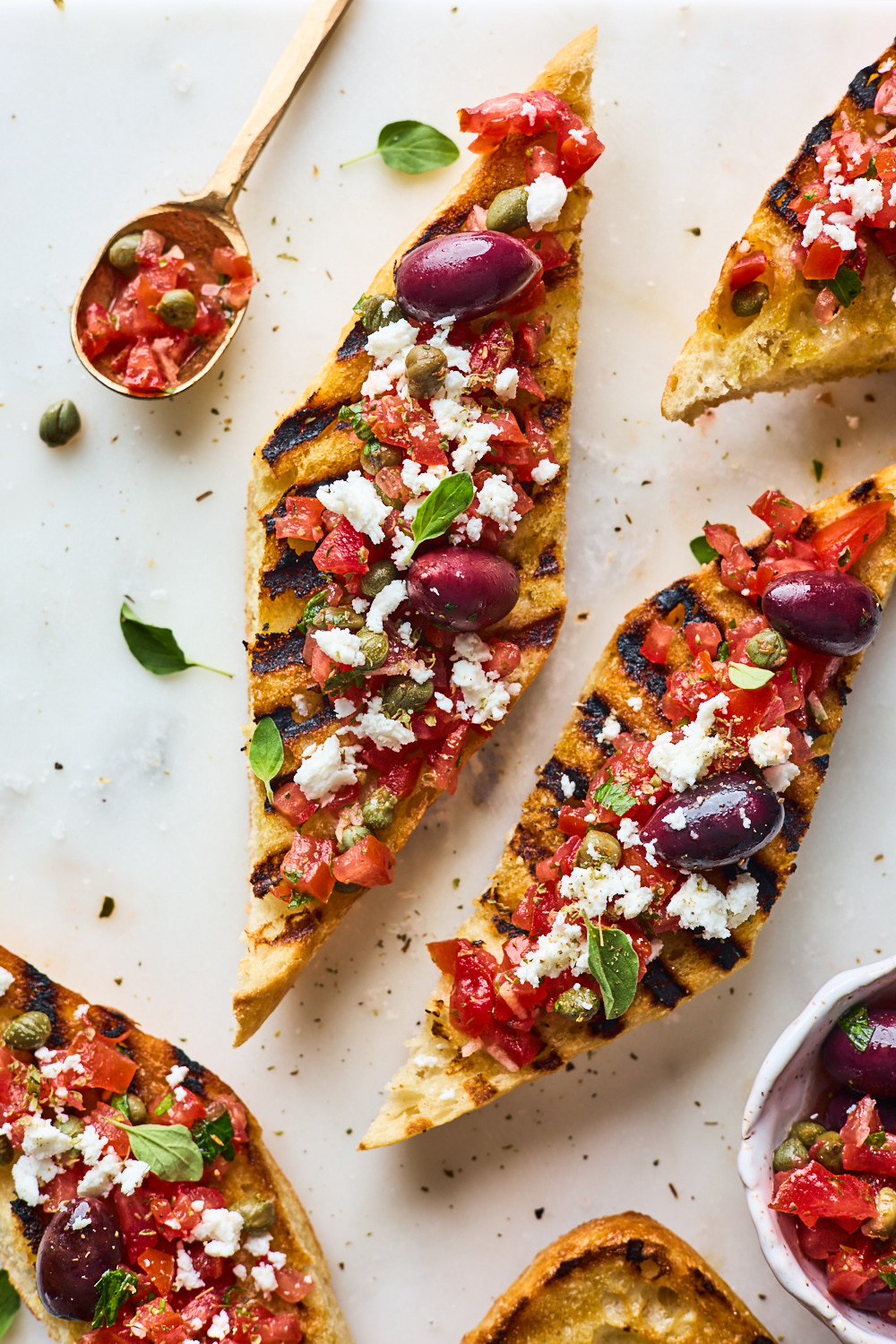 Greek Bruschetta With Grilled Bread