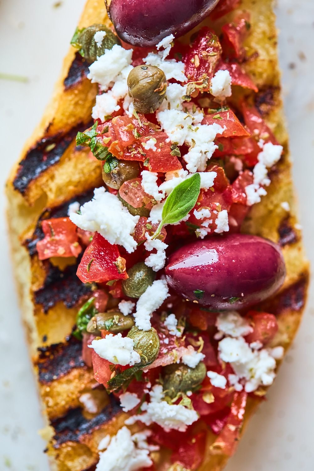 Greek Bruschetta With Grilled Bread