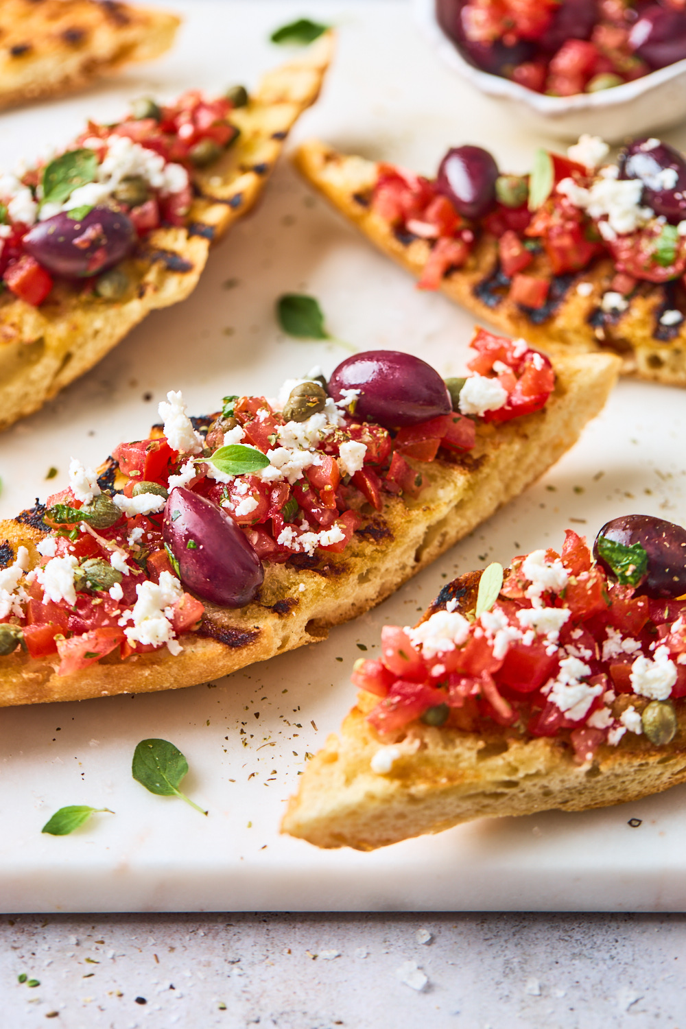 Greek Bruschetta With Grilled Bread