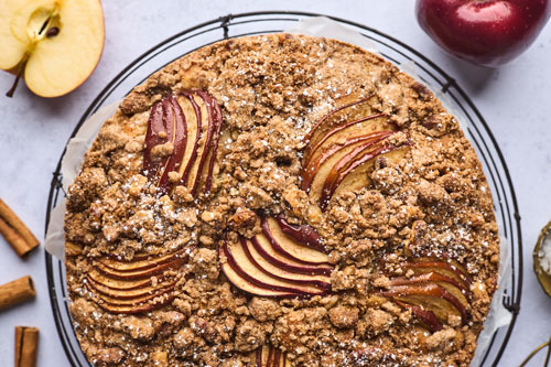 Greek Style Apple Cinnamon Cake (Milopita)