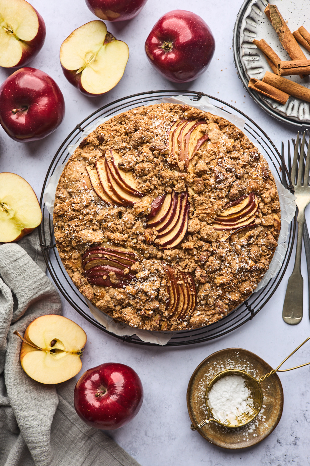 Greek Style Apple Cinnamon Cake