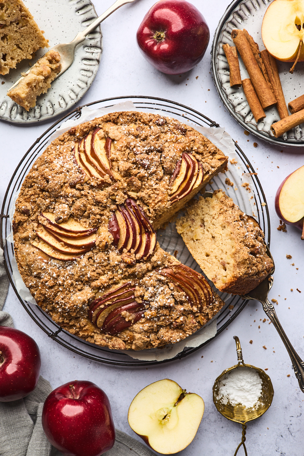 Greek Style Apple Cinnamon Cake