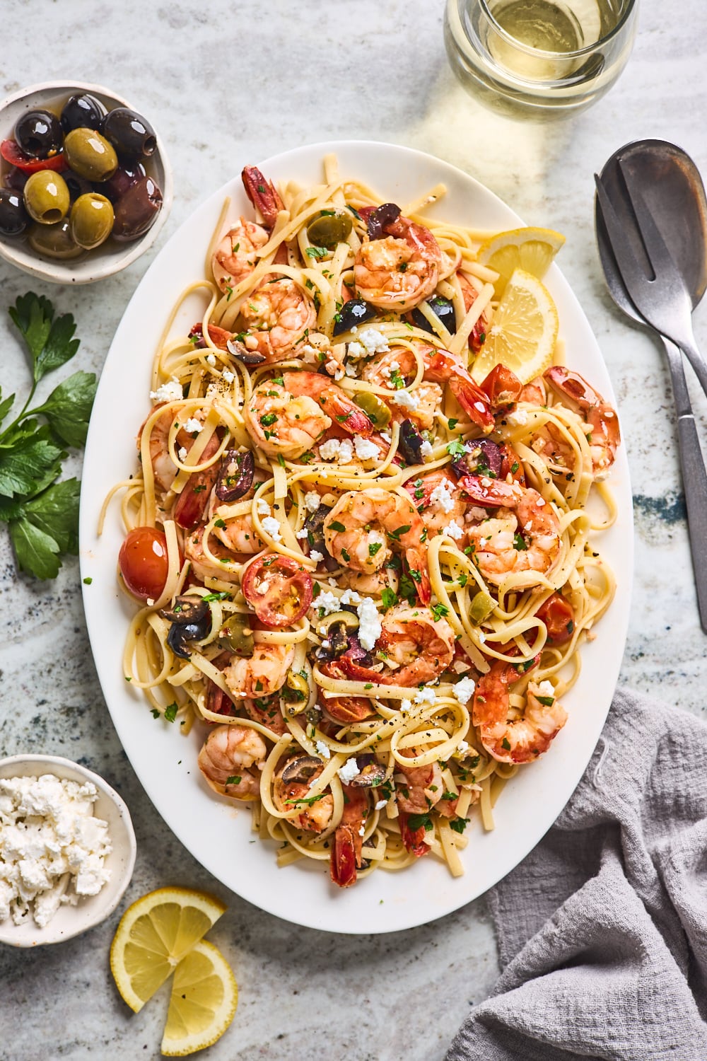 Greek Shrimp Scampi