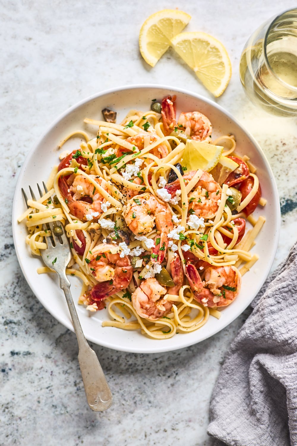 Greek Shrimp Scampi