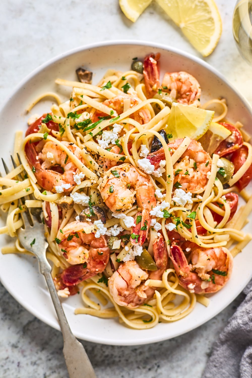 Greek Shrimp Scampi