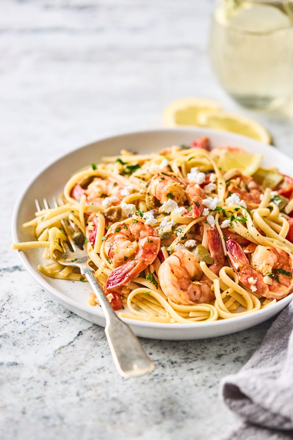 Greek Shrimp Scampi