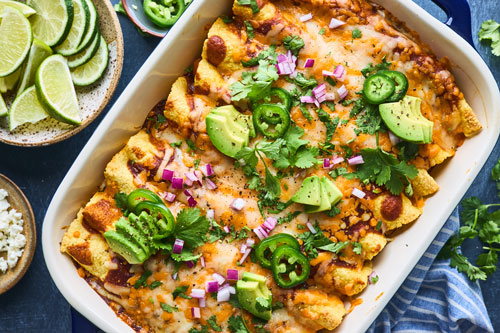 Vegetarian Black Bean Enchiladas