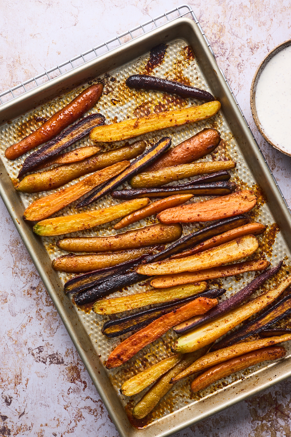 Spiced Roasted Carrots With Sumac Whipped Feta