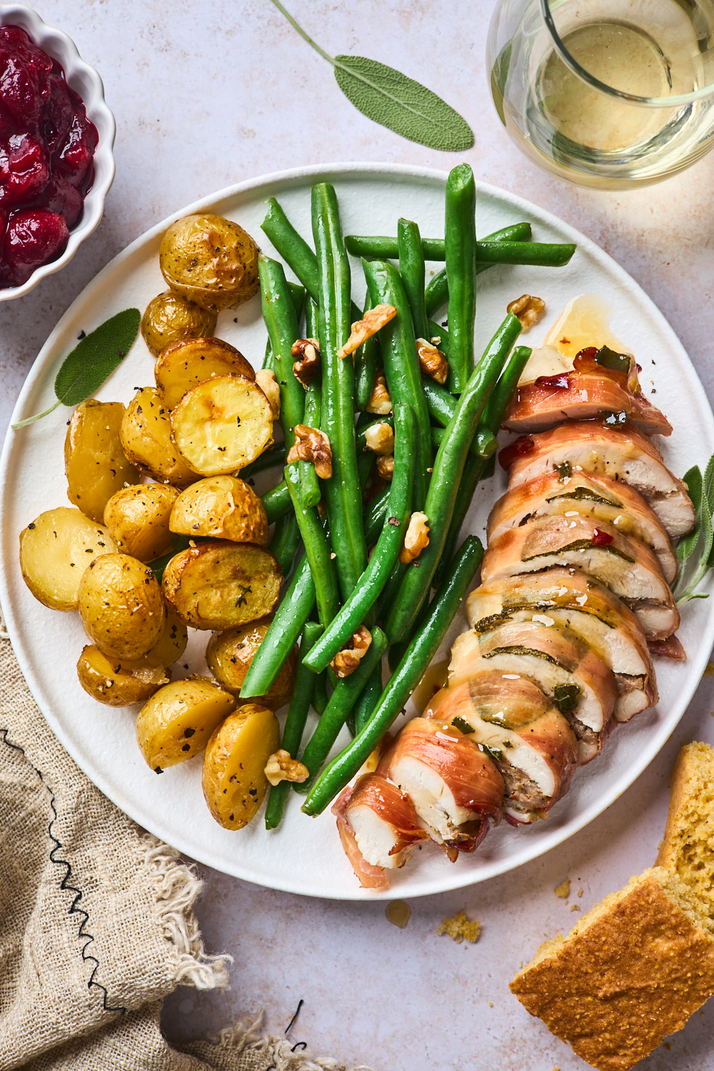 Prosciutto Wrapped Stuffed Turkey Breast Fillets