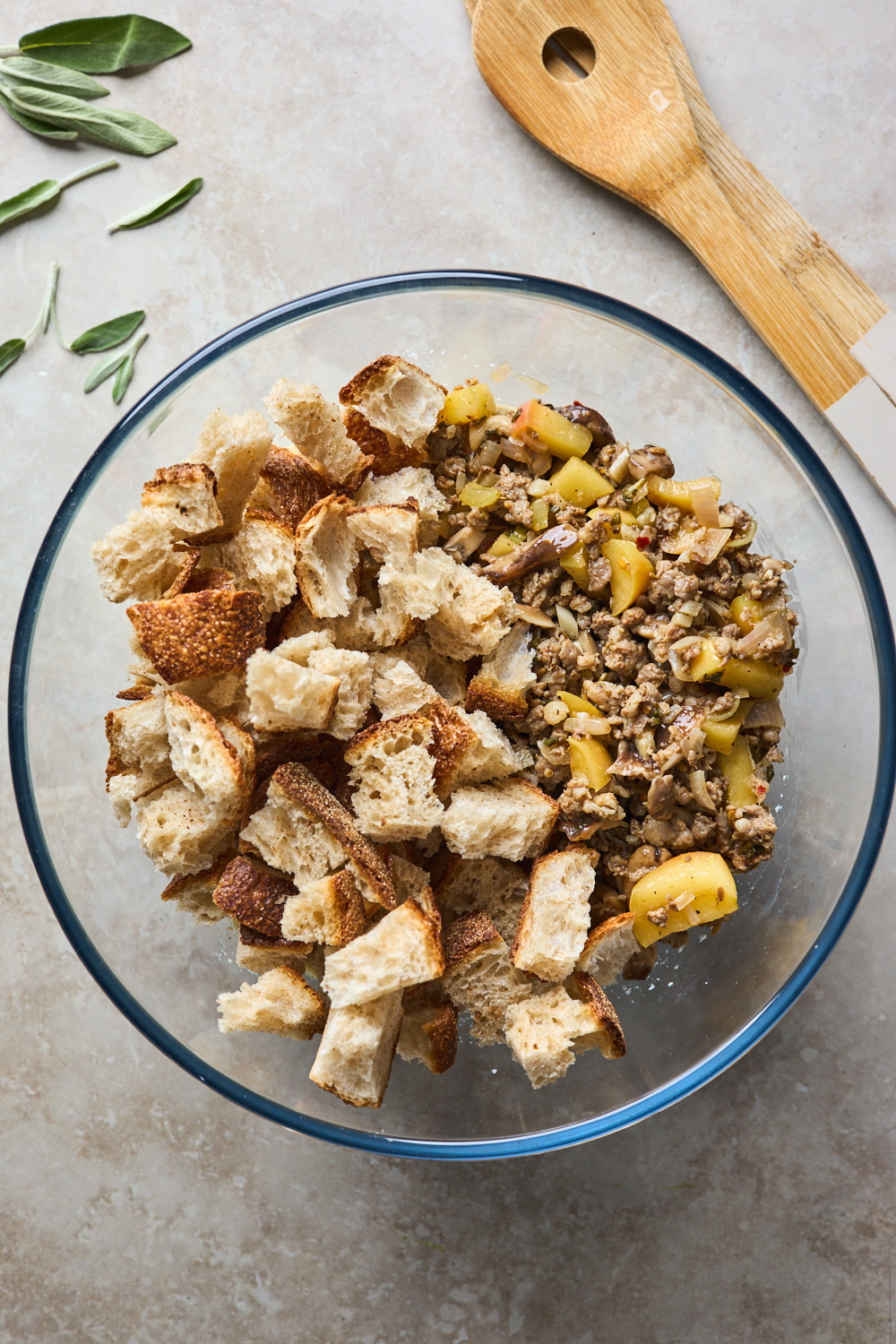 Skillet Stuffing With Sausage Sage and Apples