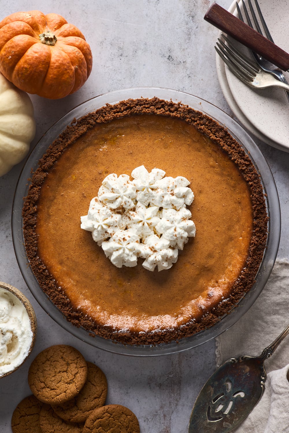 Easy Pumpkin Ginger Snap Tart