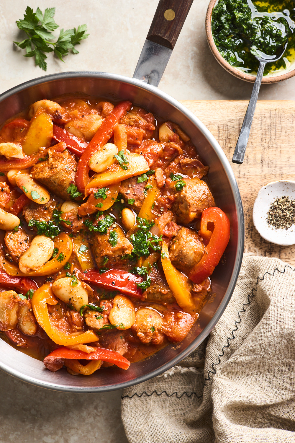 Italian Sausage and Pepper White Bean Stew