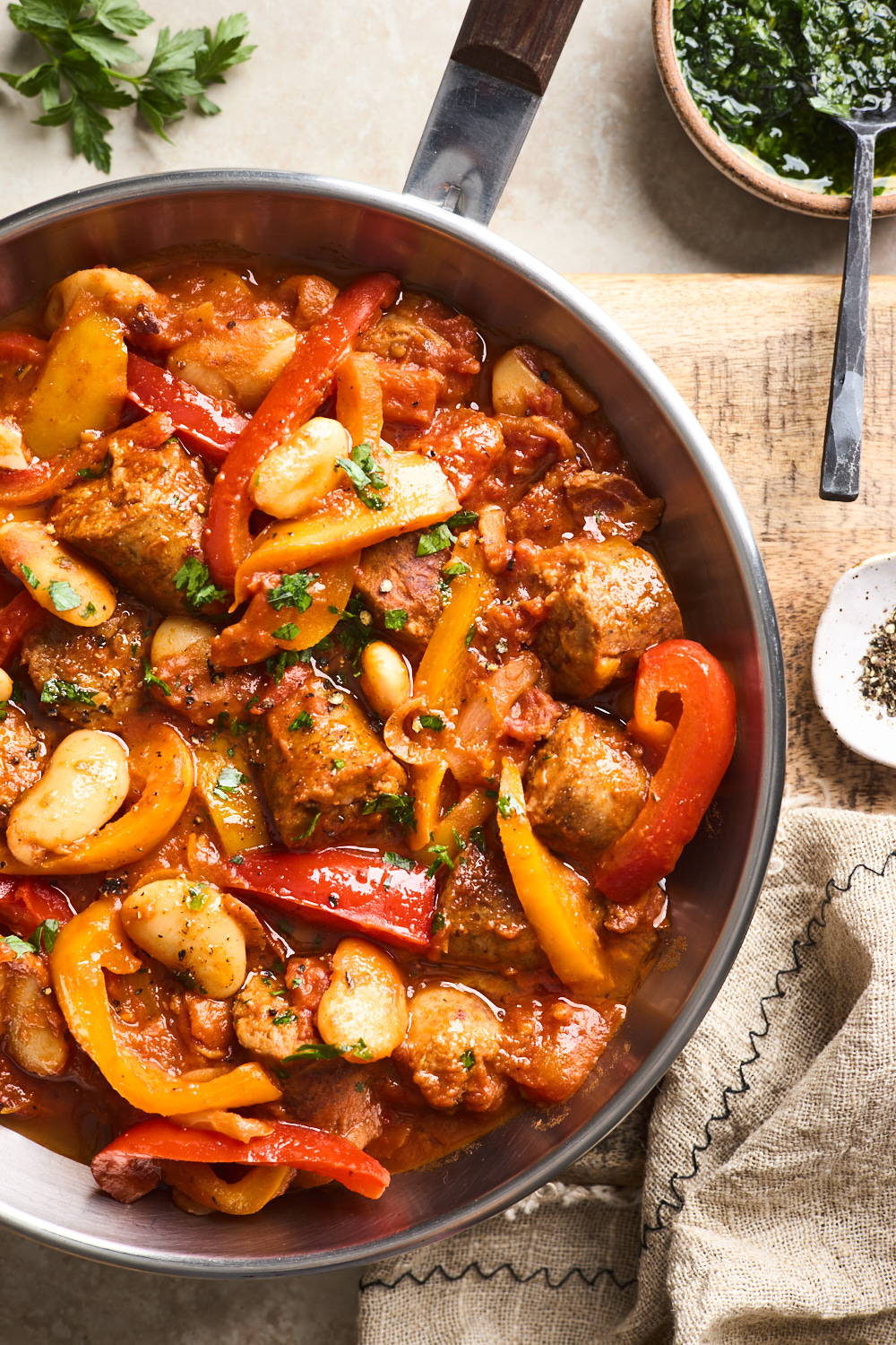 Italian Sausage and Pepper White Bean Stew