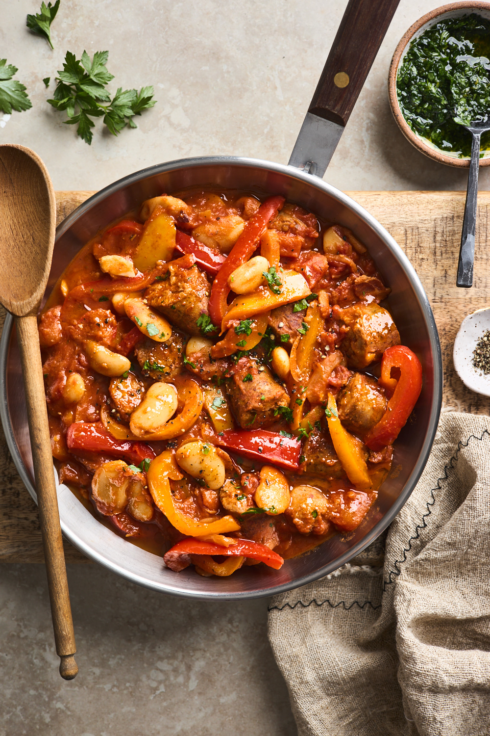 Italian Sausage and Pepper White Bean Stew