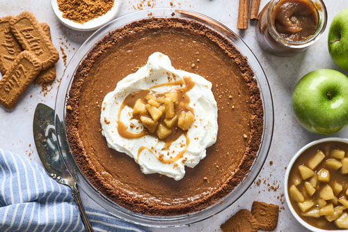 Apple Butter Pie With Biscoff Cookie Crust