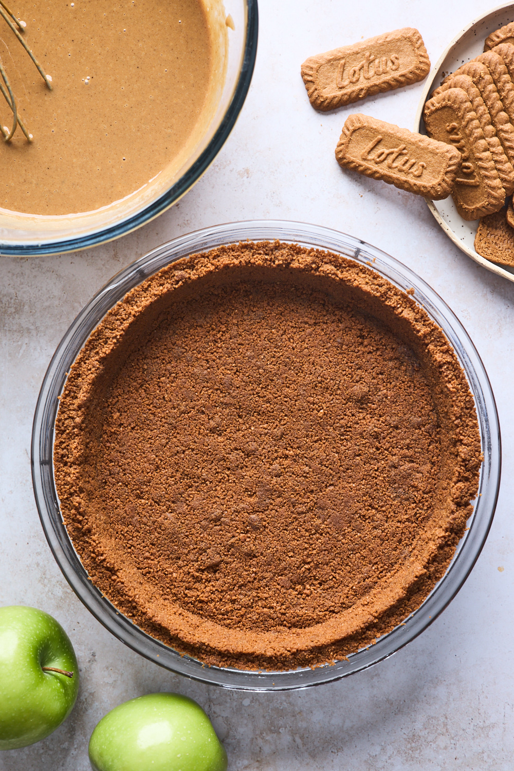 Apple Butter Pie With Biscoff Cookie Crust