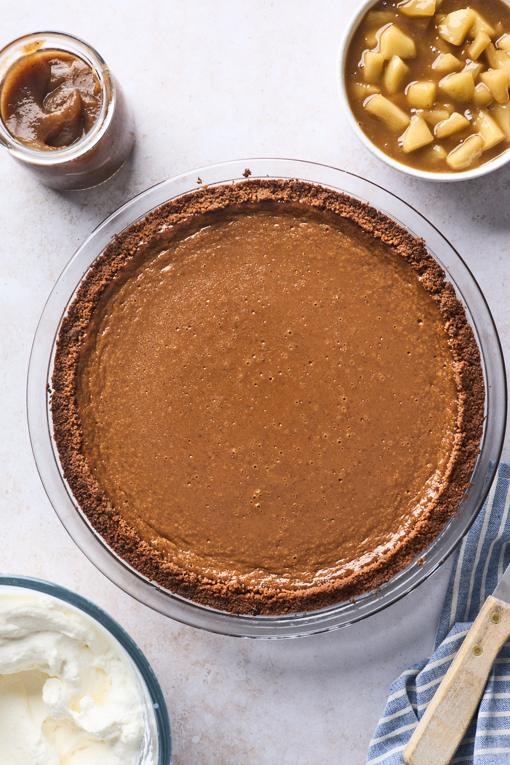 Apple Butter Pie With Biscoff Cookie Crust