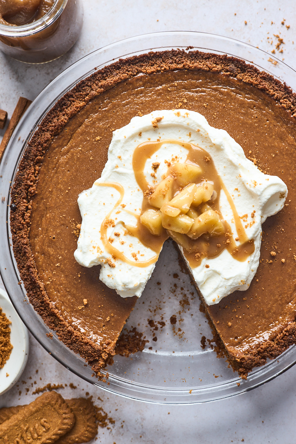 Apple Butter Pie With Biscoff Cookie Crust