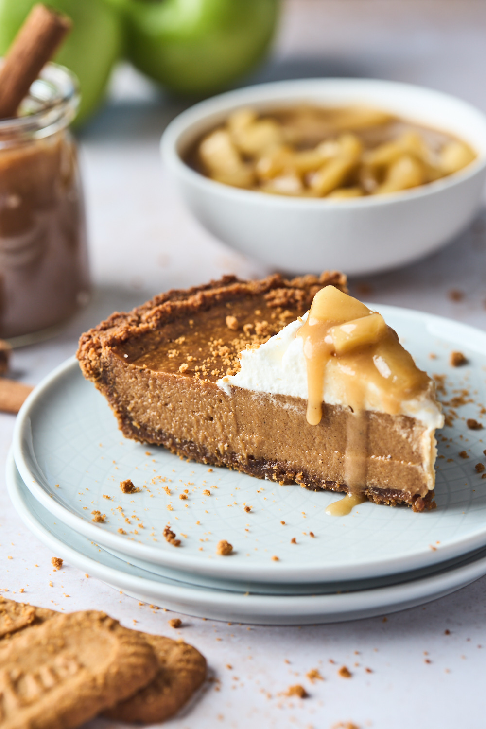 Apple Butter Pie With Biscoff Cookie Crust