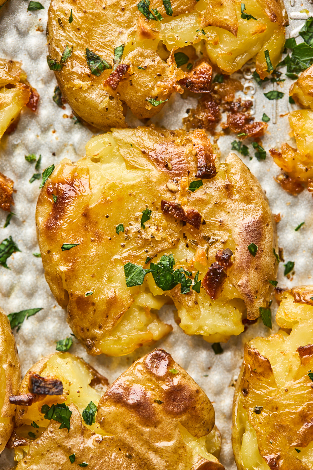 Lemon-Parmesan Crispy Smashed Potatoes