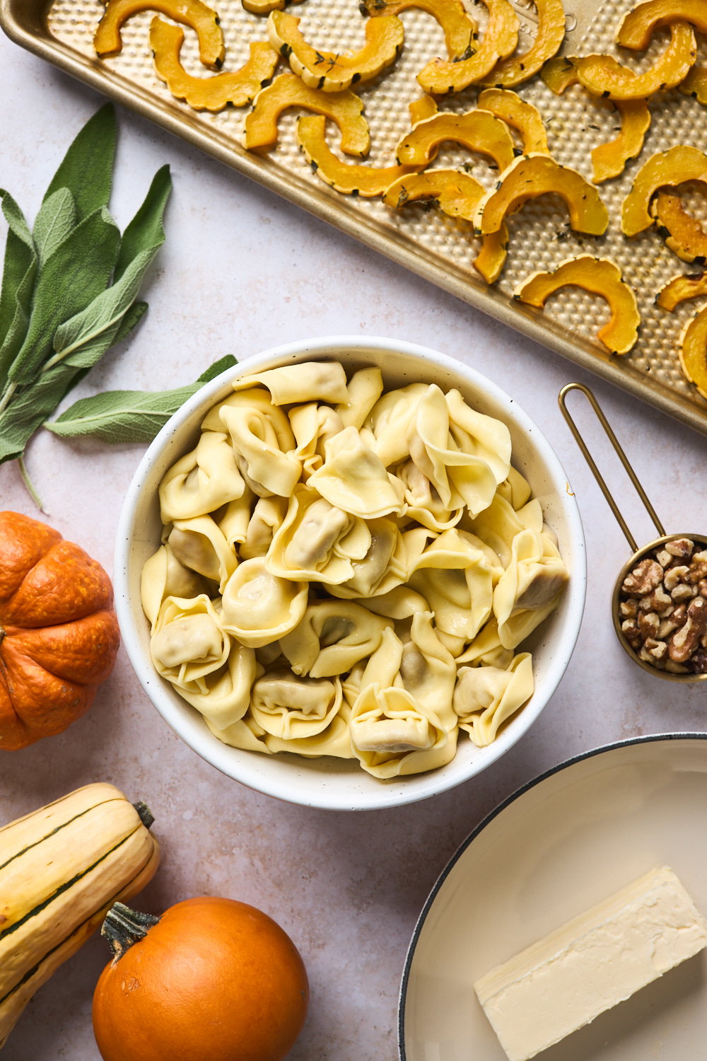 Brown Butter Tortellini With Roasted Squash