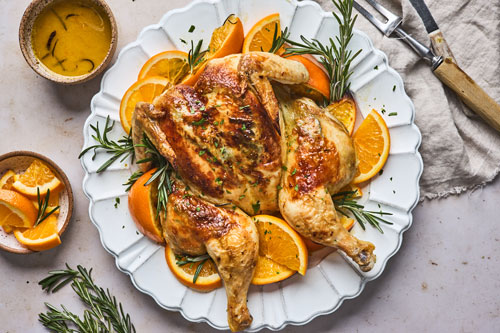 Rosemary Orange Spatchcock Chicken