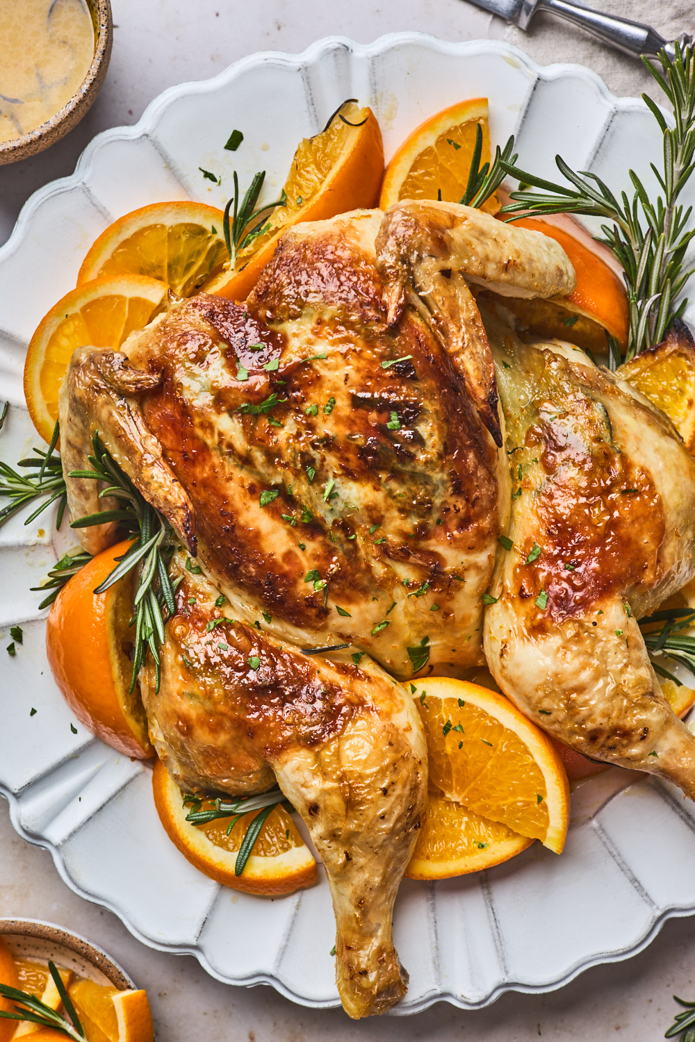 Rosemary Orange Spatchcock Chicken