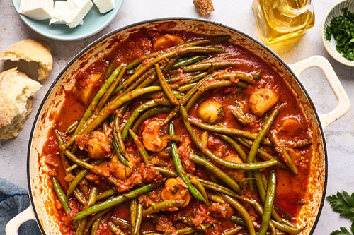 Greek Green Beans (fasolakia yiahni)