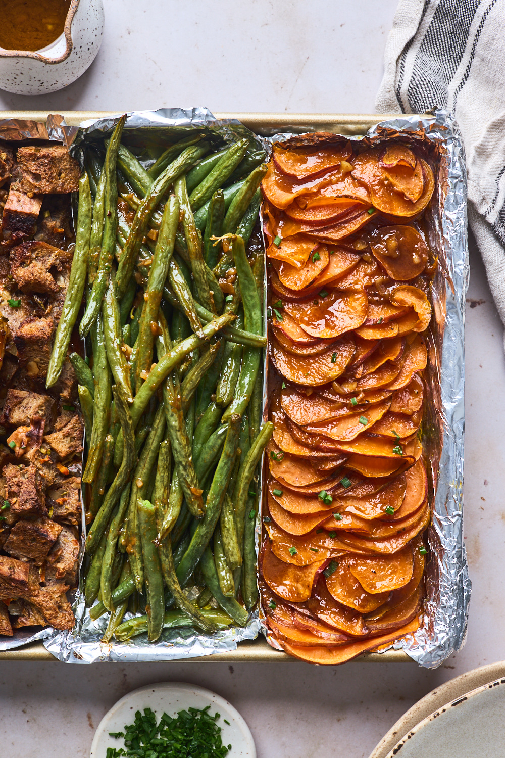 Asian Style Sheet Pan Turkey Dinner