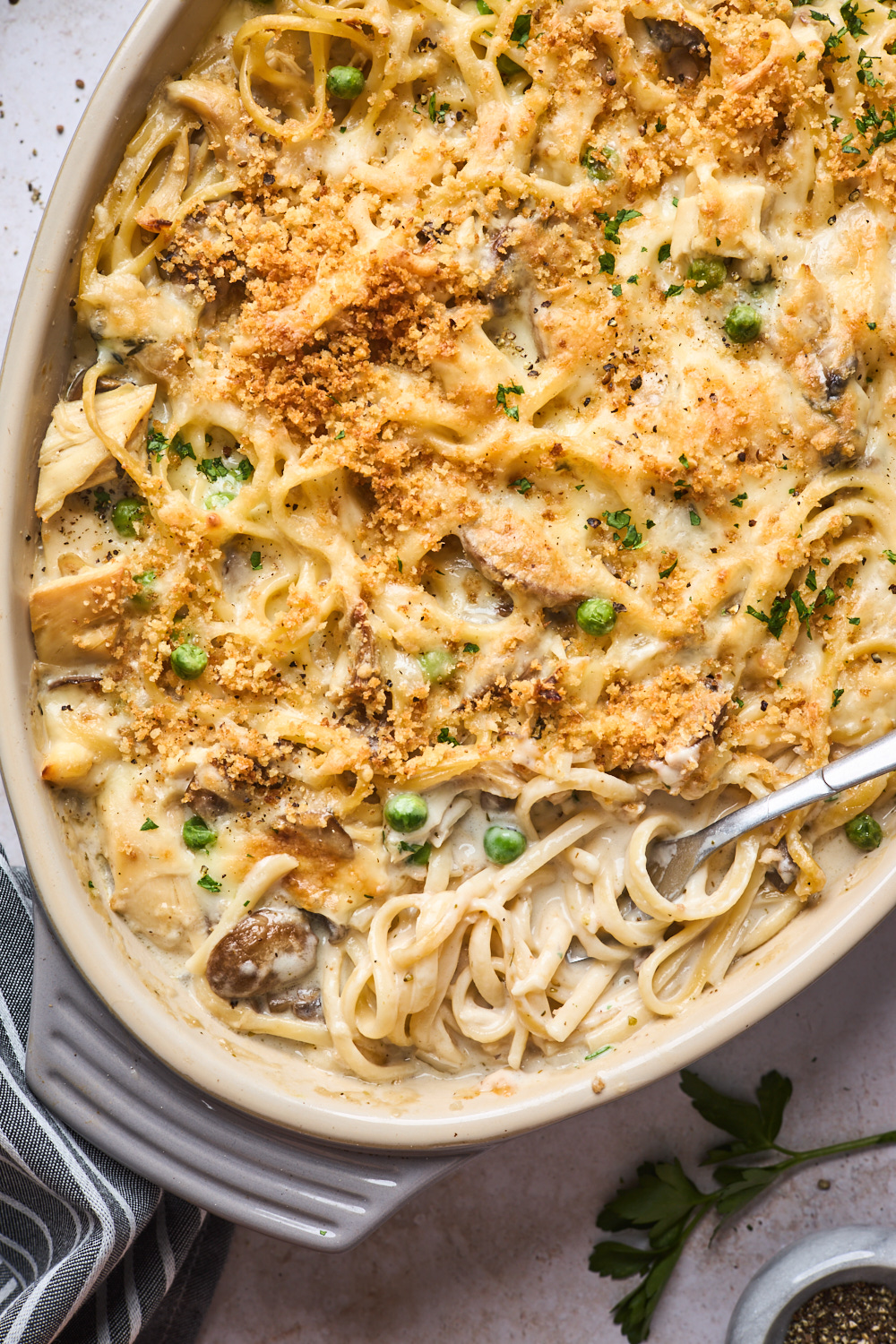 Creamy Chicken Tetrazzini